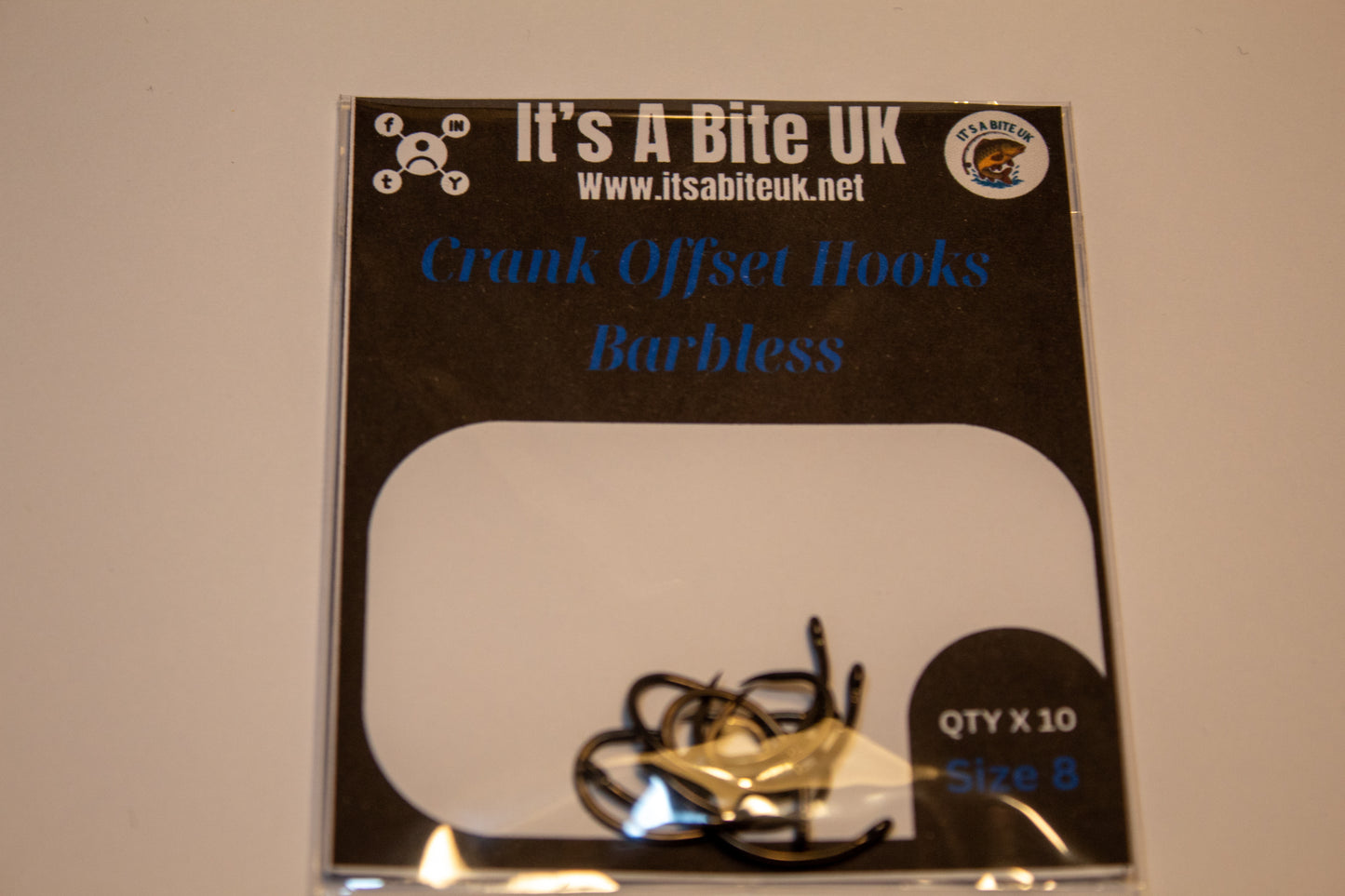 Crank Style Barbless Hooks (Pack of 10)