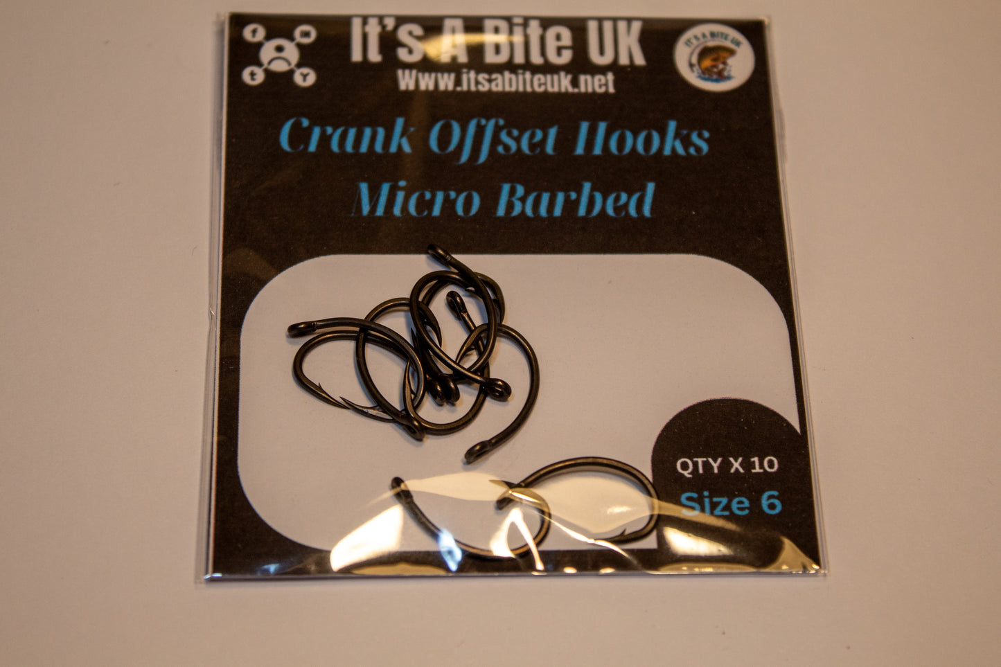 Crank Style Micro Barbed Hooks (Pack of 10)