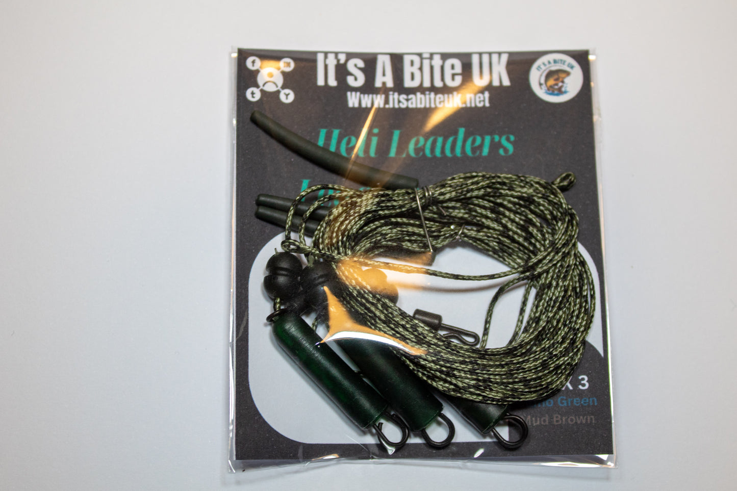 45Lb Lead-Free Heli Leader (Pack of 3) Green or Brown
