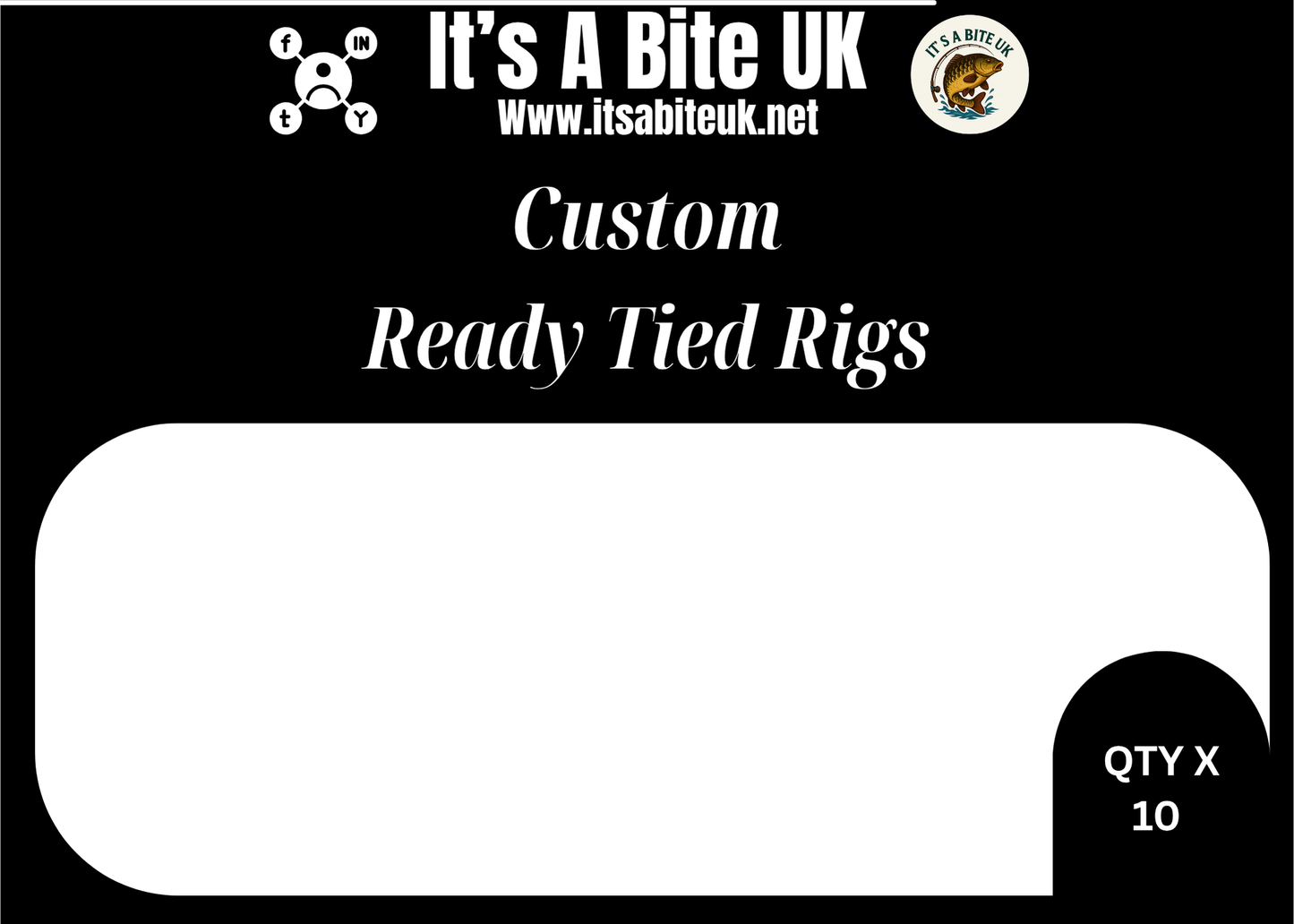 Ready Tied Stiff Boom Ronnie Rigs (Customizable) Barbless