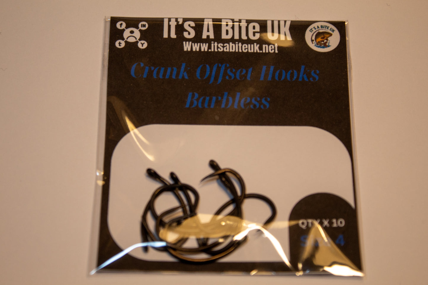 Crank Style Barbless Hooks (Pack of 10)
