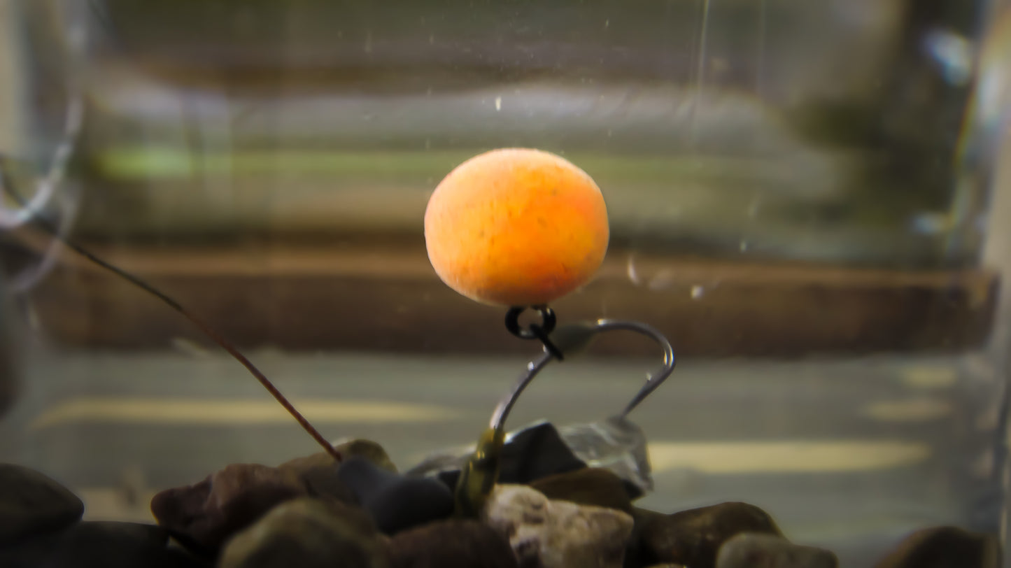 Tigernut, Dairy Cream & Pepper 14mm Marbled Orange & Pink Pop Up Baits