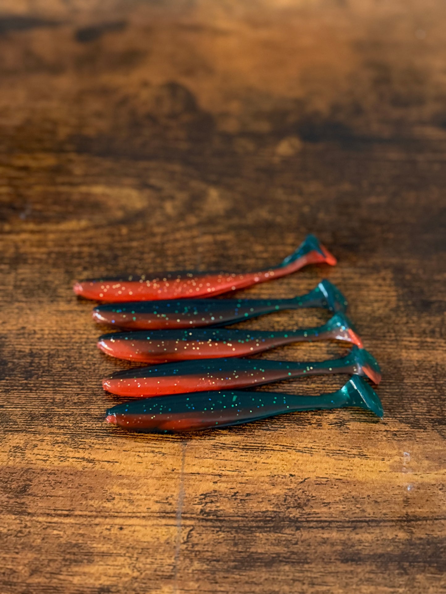 100mm Paddle Tail Soft Lures (Pack of 5)