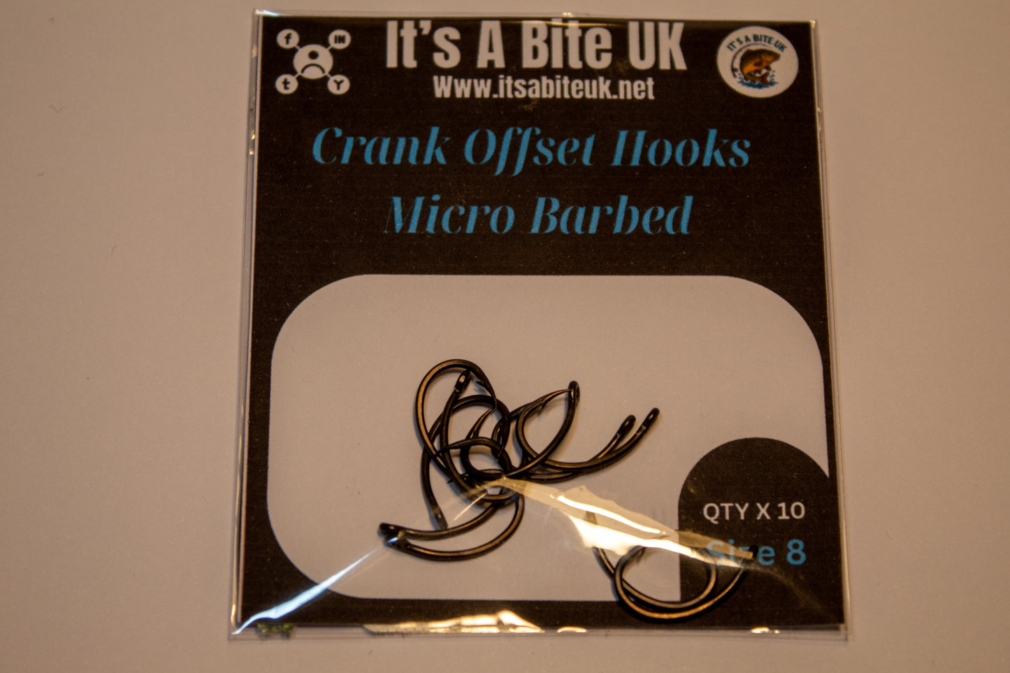 Crank Style Micro Barbed Hooks (Pack of 10)