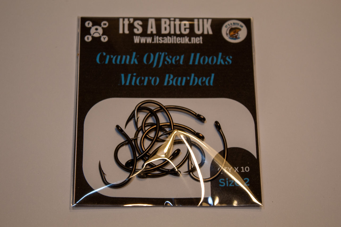 Crank Style Micro Barbed Hooks (Pack of 10)