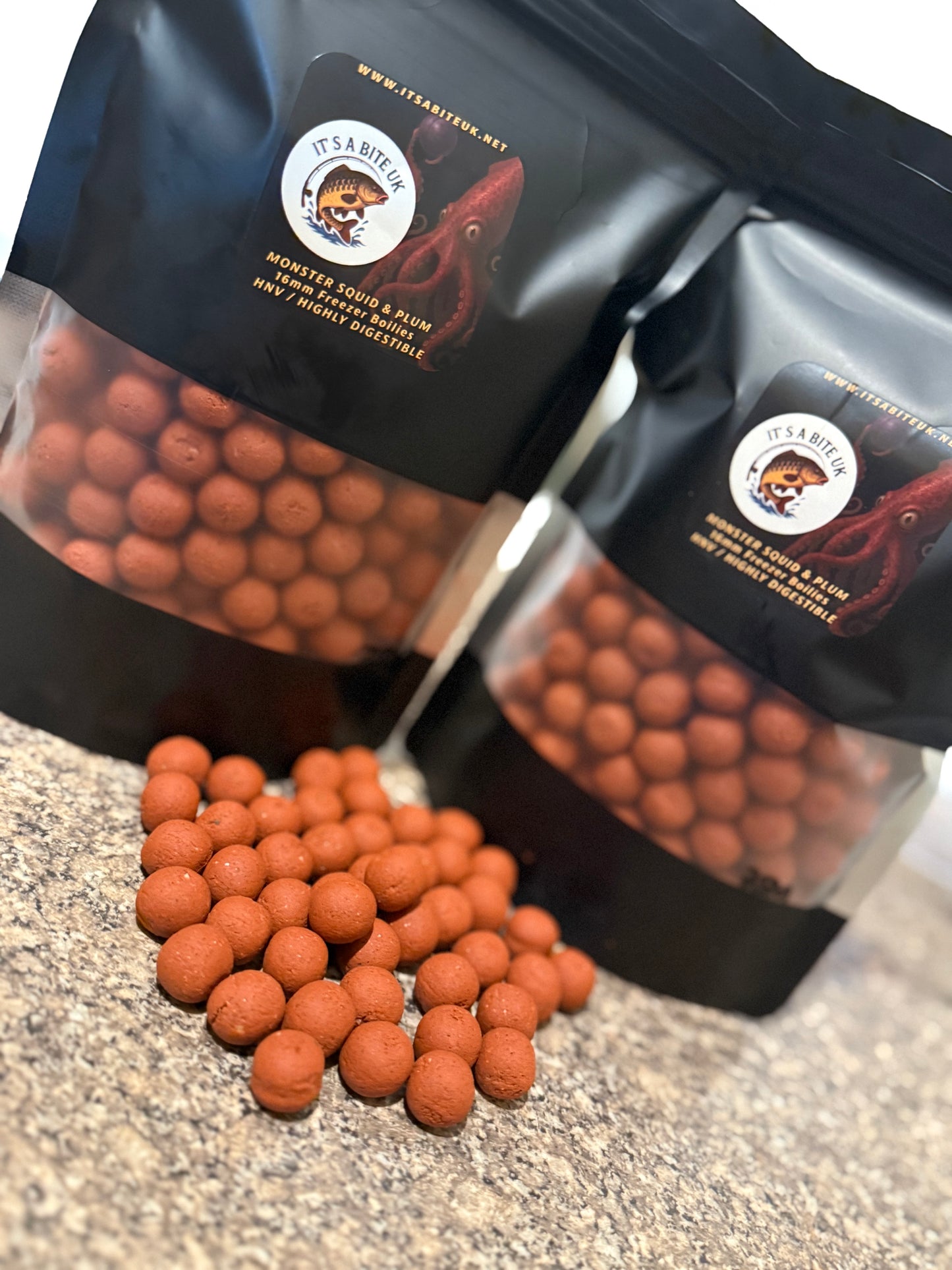 It’s A Bite UK Monster Squid & Plum 16mm Shelf Life Boilies