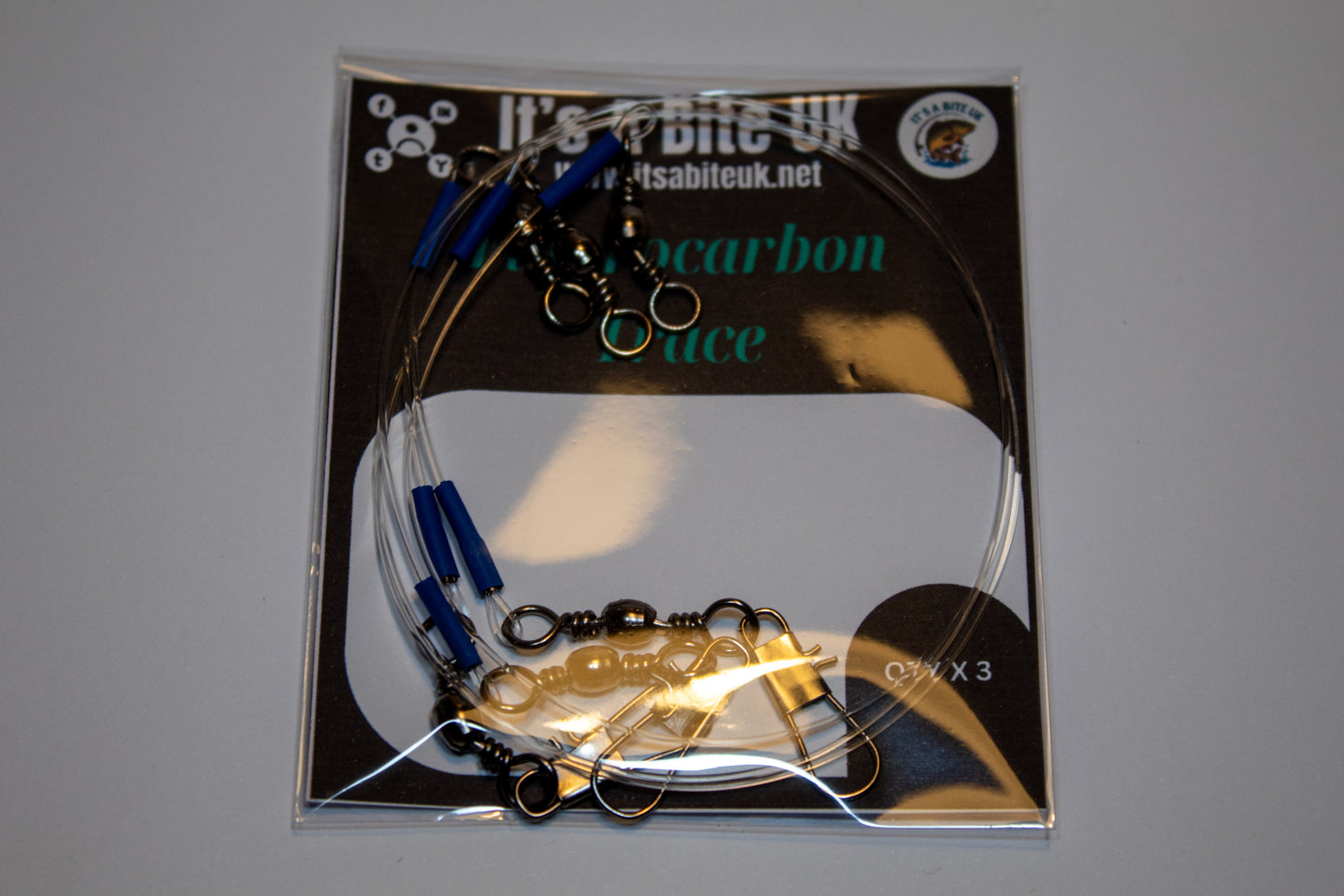 Fluorocarbon 35LB Leader With Clip Swivel (Pack of 3)