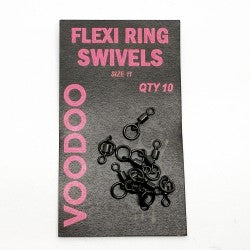 VOODOO TACKLE FLEXI RING SWIVELS SIZE 11