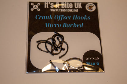 Crank Style Micro Barbed Hooks (Pack of 10)