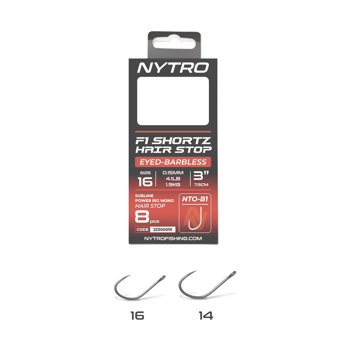 NYTRO-B1 BARBLESS F1 SHORTZ HAIR-STOP READY TIED RIGS