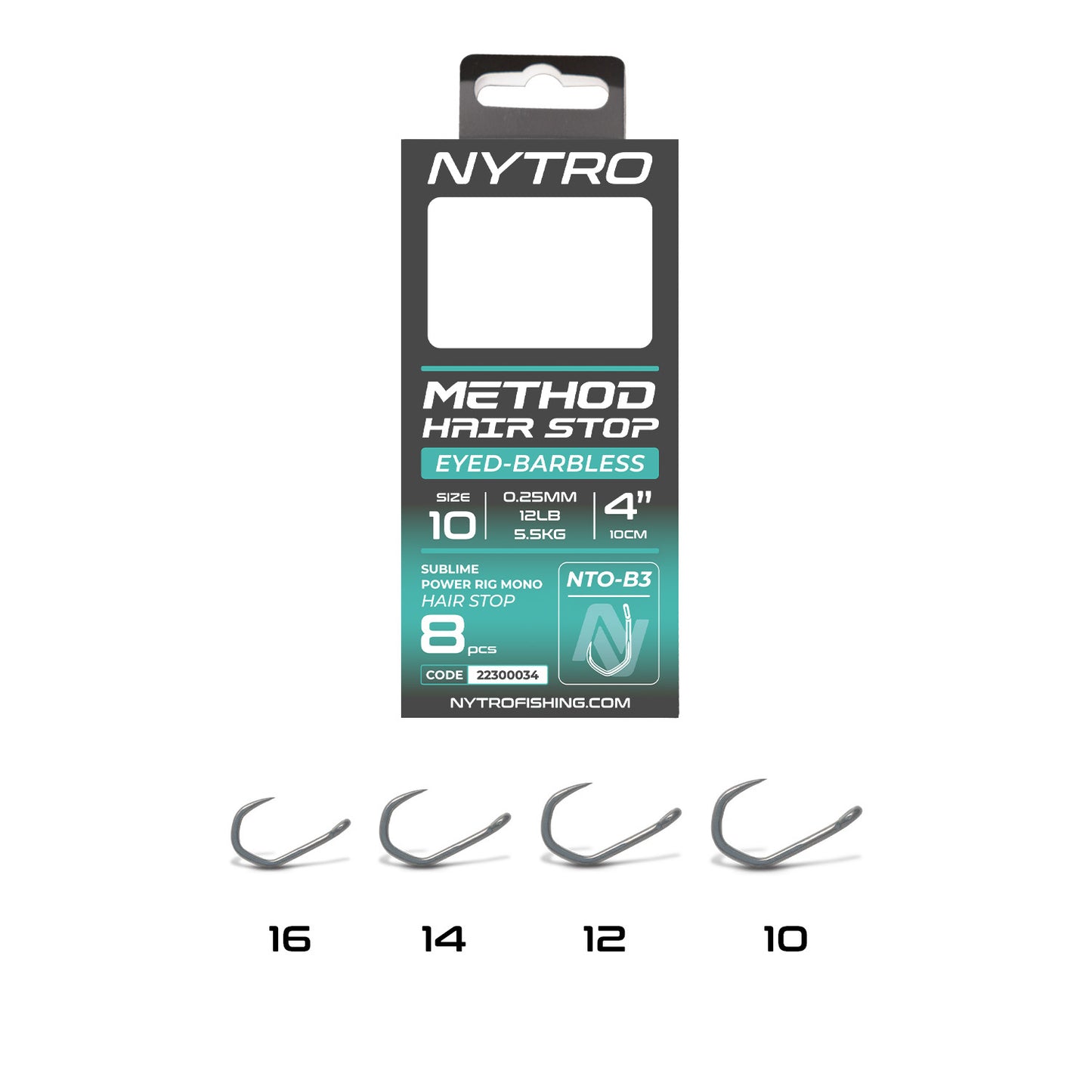 NYTRO-B3 BARBLESS METHOD HAIR-STOP READY TIED RIGS
