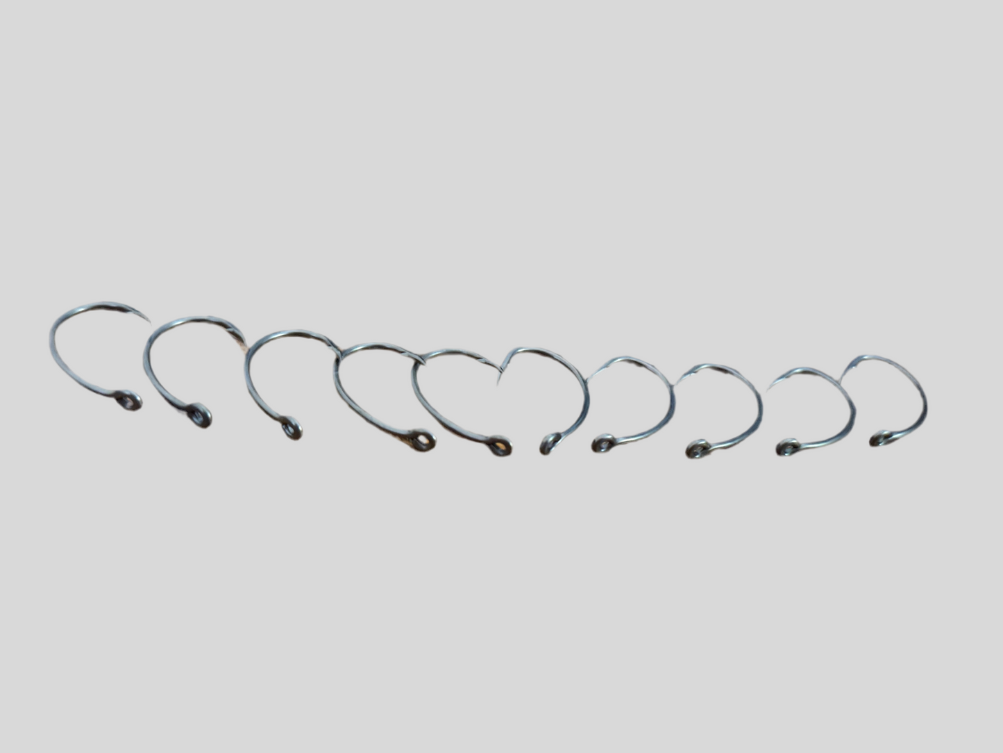 Crank Style Micro Barbed Hooks (Pack of 10)
