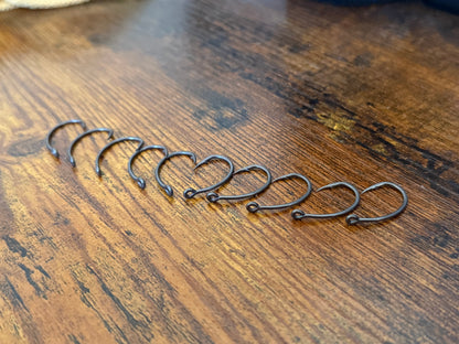 Crank Style Micro Barbed Hooks (Pack of 10)
