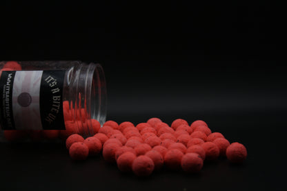 LIMITED EDITION New Strawberry Spice Fluro Pop up and Wafter Range INCLUDES HOOK BAIT SPRAY