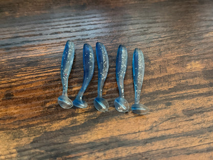 55mm Paddle Tail Soft Lure (Pack of 5)