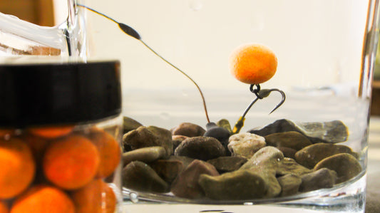 Tigernut, Dairy Cream & Pepper 14mm Marbled Orange & Pink Pop Up Baits