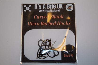 Curved Shank Micro Barbed Hooks (Pack of 10)