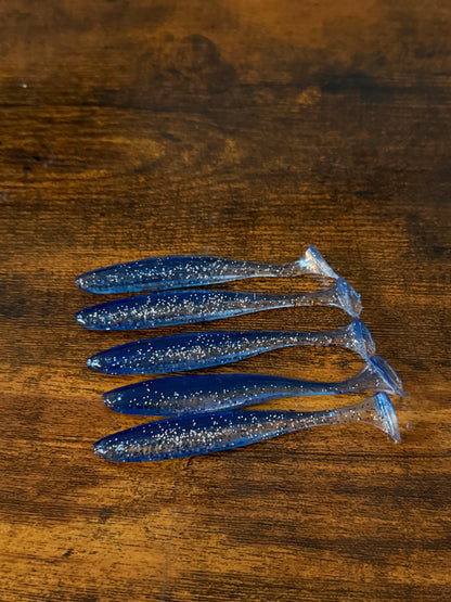 100mm Paddle Tail Soft Lures (Pack of 5)