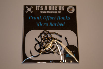 Crank Style Micro Barbed Hooks (Pack of 10)