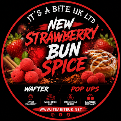 LIMITED EDITION New Strawberry Spice Fluro Pop up and Wafter Range INCLUDES HOOK BAIT SPRAY