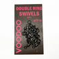 VOODOO TACKLE DOUBLE RING SWIVEL SIZE 8