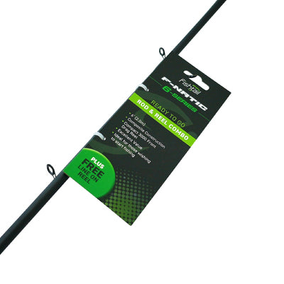 FISHTAIL FANATIC 6FT ROD & REEL COMBO GREEN