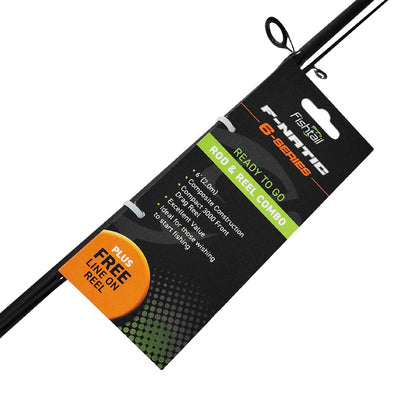 FISHTAIL FANATIC 6FT ROD & REEL COMBO ORANGE