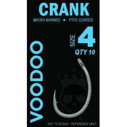 VOODOO TACKLE CRANK HOOKS (4,6,8&10) BARBLESS OR MICRO BARBED
