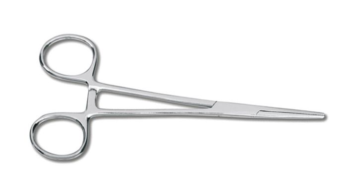 DINSMORE 8" (20CM) STRAIGHT STAINLESS STEEL FORCEPS